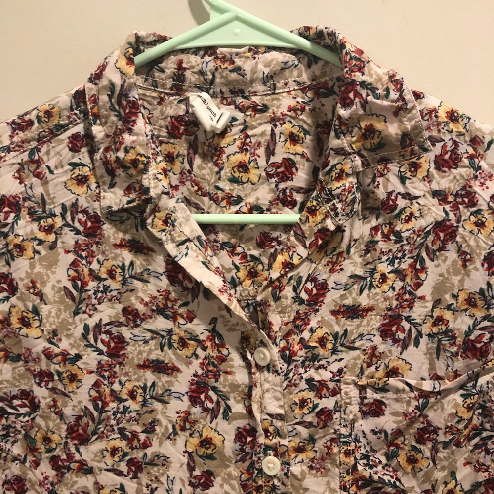 Beachlunchlounge floral blouse long sleeve small - Picture 2 of 6
